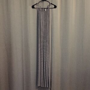 Olivia Matthews Black and White Halter Sundress